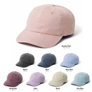 ピグメントダイ ベースボールキャップ